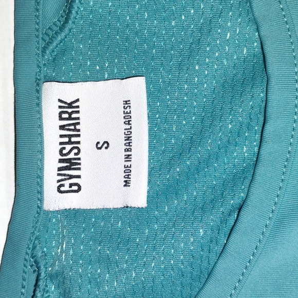 Gymshark Long Sleeve Crop Top. Teal in color. Women's size Small. - Picture 7 of 10